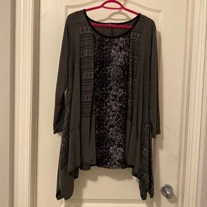 Fancy designed front top with long sides